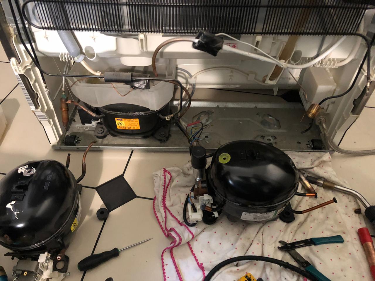 замена компрессора либхер