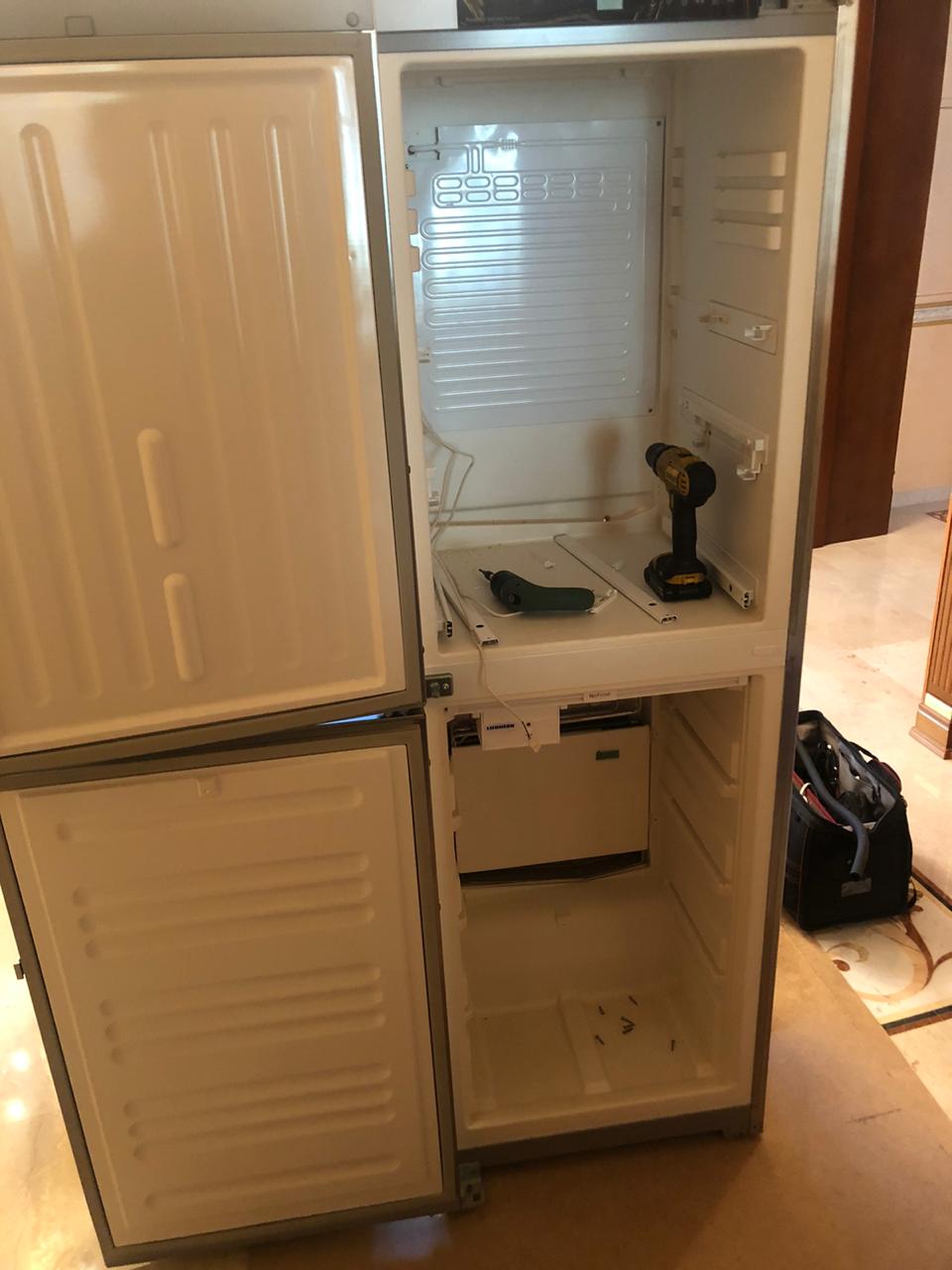 Замена испарителя холодильника LIEBHERR (фото и видео)