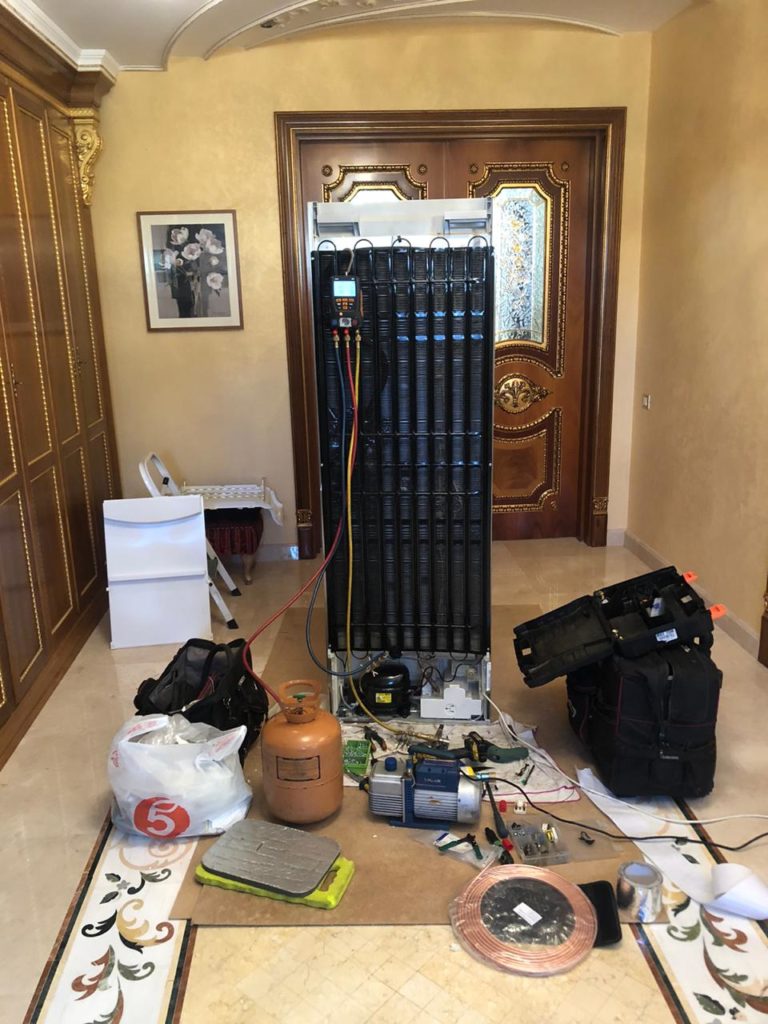 Замена испарителя холодильника LIEBHERR (фото и видео)