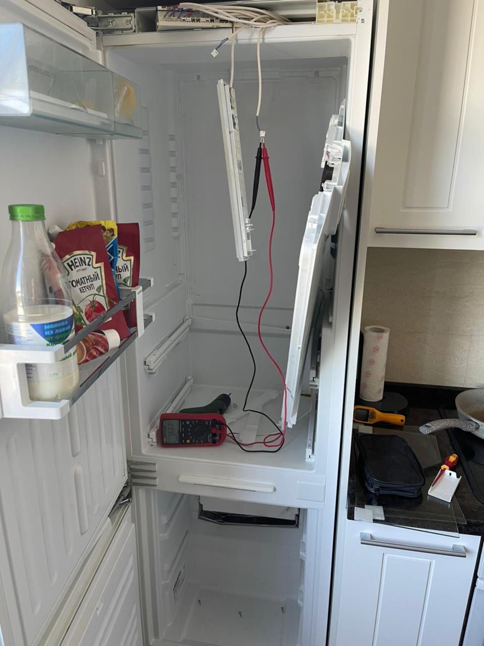 Замена запенненого датчика холодильной камеры